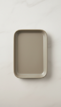 Ceramic Accent Tray in Soft White Glaze